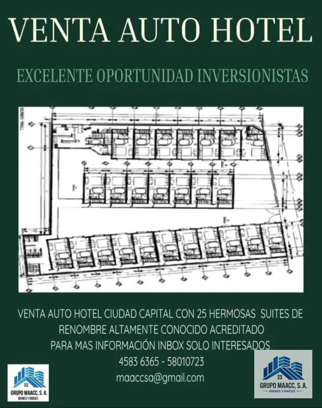 VENDO AUTO HOTEL DE RENOMBRE — Casa en Venta en Zona 8, Guatemala, Ciudad — foto 1 de 1