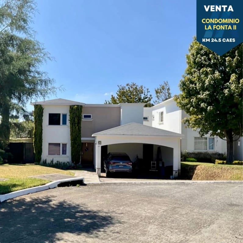 CASA EN VENTA CONDOMINIO LA FONTANA II KM. 24.5 CARRETERA A EL SALVADOR — Casa en Venta en Carretera a El Salvador, Guatemala, Ciudad — foto 1 de 12