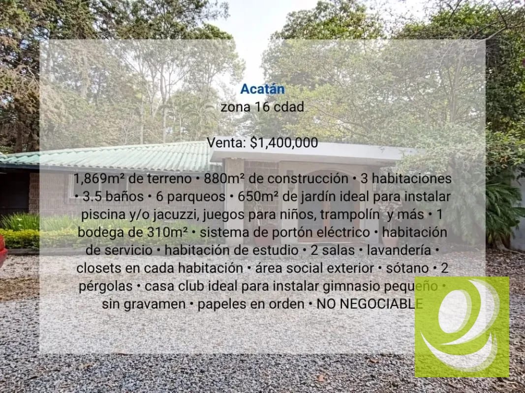 Casa en Venta en Acatán zona 16 cdad — Casa en Venta en Acatan, Altos de Narbona, Zona 16, Guatemala, Ciudad — foto 3 de 10
